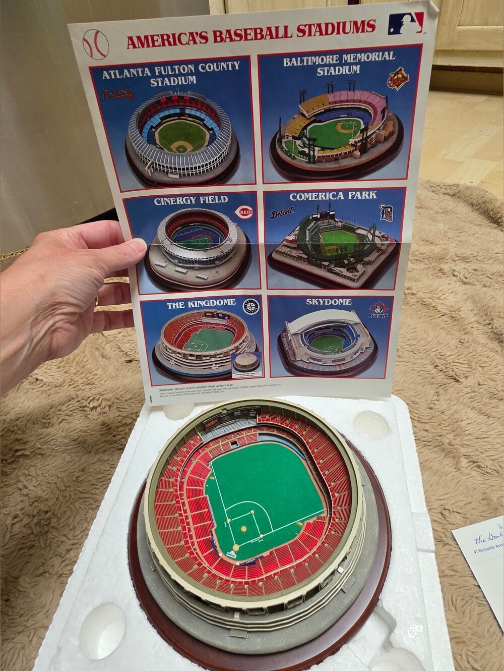 Vintage Danbury Mint 2000 Baseball Stadium Replica The Kingdome, In Original Box
